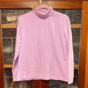Lilac Lands Ends Women’s Turtleneck Long Sleeve Top Size Medium